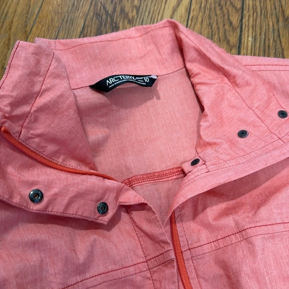 Arcteryx Blasa mock neck short sleeve zip dress in nectar Pink Size 10